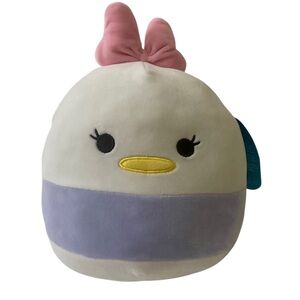 Disney Squishmallows Kellytoy 8" Inch Daisy Duck  Plush Toyed New with Tags